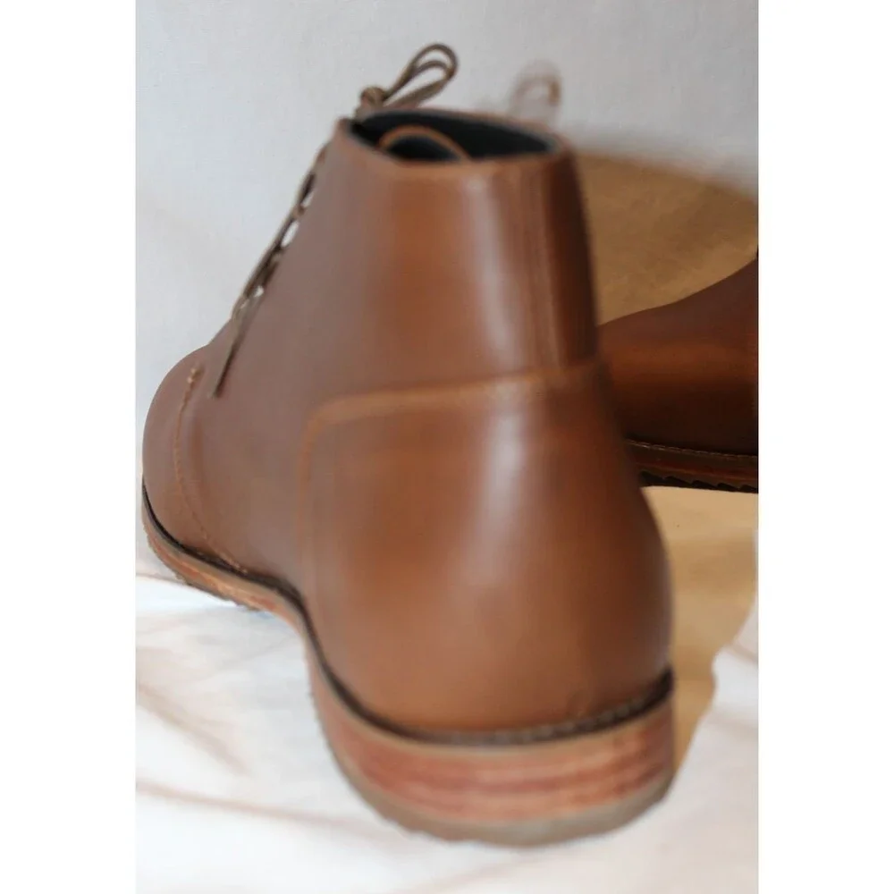 Nisolo Everyday Chukka Boot BROWN Leather Upper Leather Sole Men's 8.5 NIB